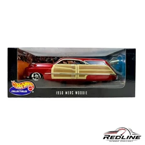 🔥🔥🔥Hot Wheels  Collectibles 1950 Merc Woodie 1:18 TV🔥🔥🔥 - Picture 1 of 6