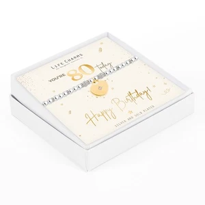 You're 80 Today Happy Birthday Gift Boxed Bracelet Gift Ideas for Grandparents - Picture 1 of 4