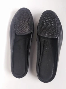 Zapatos para mujer Hush Puppies negros planos sin cordones espalda abierta talla 10 M cómodos - Imagen 1 de 6
