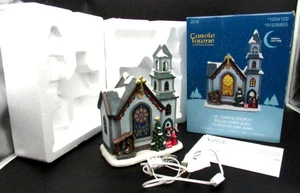 Carole Towne Collection St. John's Church 2018 1034120 Lighted works mint cond - Picture 1 of 8