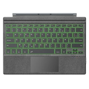 5.0 AZERTY Layout Tastatur Kabellose Bluetooth Tastatur mit LED Hintergrundbe... - Bild 1 von 7