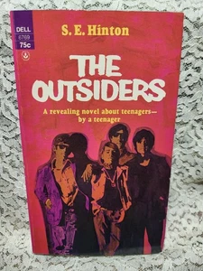 The Outsiders S.E. Hinton 1974 PB Counter Culture Juvenile Delinquents Teenagers - Picture 1 of 13