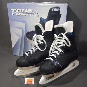 Men's 9 Size Tour CDN XL25 Tour 60 Series Black Ice Hockey Skates - Picture 1 of 8