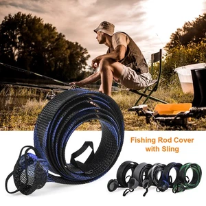 1-190cm Fishing Rod Cover Spinning Rod Sleeve Cover Fishing Pole Sock Pole Glove - Picture 1 of 15