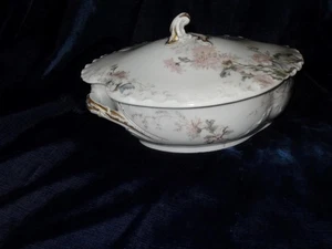 OVALE FRANZÖSISCHE HAVILAND BEDECKTE KASSEROLLE 10" NEUWERTIG - Bild 1 von 5
