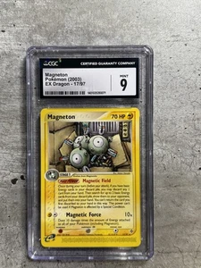 Pokemon Card Magneton CGC 9 Mint, e-Reader EX Dragon 17/97, 2003 (1) - Picture 1 of 7