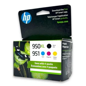 HP 950XL/951 (C2P01FN) Czarny/Błękitny/Purpurowy/Żółty wkład atramentowy EXP 08 - 2 0 2 4 - Zdjęcie 1 z 6