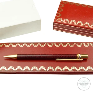 Cartier Must de Cartier Trinity Kugelschreiber Rot Marmoriert Drehmechanik OVP - Bild 1 von 5