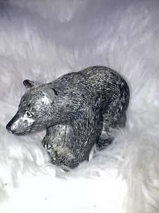 RARE Large Wolf Originals Bear Carving Eskimo Inuit Vintage Decor - Picture 1 of 7