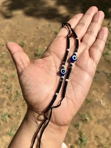 2 Pezzi Bracciale Protezione Malocchio Argento 925 Nazariya Bambini Neonati R... - Foto 1 di 5