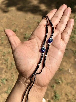 2 Pezzi Bracciale Protezione Malocchio Argento 925 Nazariya Bambini Neonati R... - Immagine 1 di 4