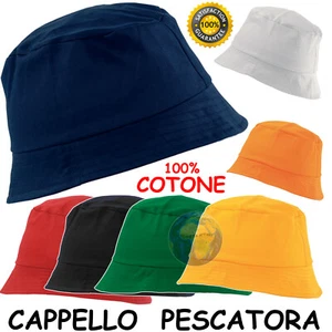 CAPPELLINO alla PESCATORA Mare PESCA Cappello PESCATORE Cotone UOMO Donna ESTATE - Bild 1 von 8