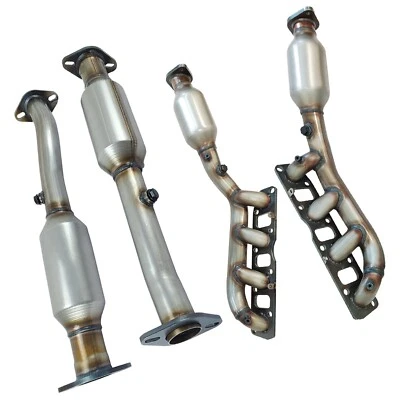 4X Front + Rear Catalytic Converters For 2004-2015 Nissan Titan 5.6L EPA - Image 1 of 4