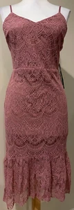 AQUA Womens Bloomingdales Exclusive Lace Dress NWT $148 - Sz Small - Picture 1 of 7