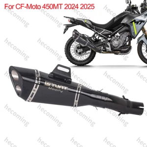 2024 2025 450MT For CF-Moto 450MT Exhaust Escape Muffler Link Mid Pipe Dual Tube - Picture 1 of 5