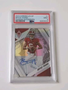 Panini Chronicles 2023 Bryce Young Panthers Rookie RC Auto Phoenix /49 NFL PSA 9 - Picture 1 of 2