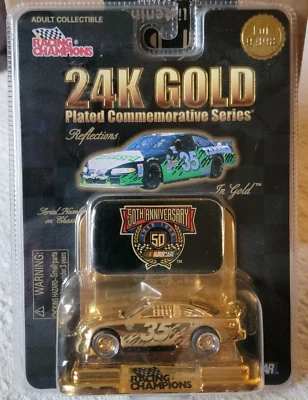 #35 Tabasco Racing Champions Chapado en Oro 24K 50 Aniversario 1:64 DieCast NASCAR Foto 1 de 4