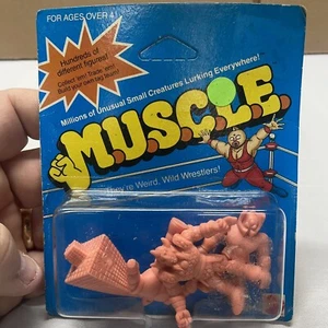 M.U.S.C.L.E. 1985 vintage Paquete de 4 monstruos de juguete luchadores sin perforar nuevo stock antiguo - Imagen 1 de 11