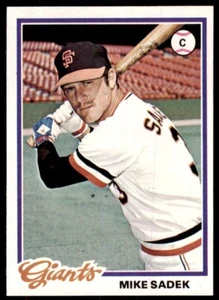1978 Topps Mike Sadek San Francisco Giants #21 - Imagen 1 de 2