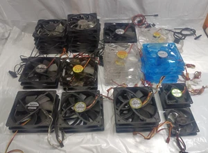 Lot of 35 PC Computer Case Fans TESTED AND WORKING - Picture 1 of 9