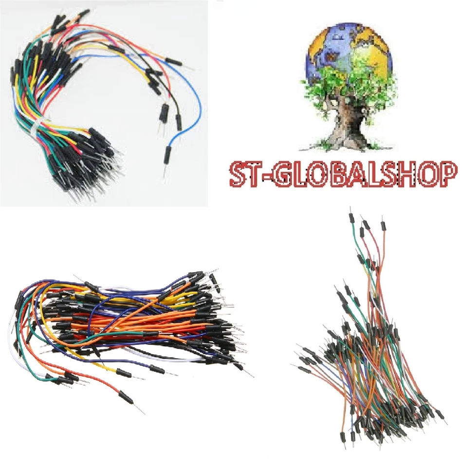 130 ponticelli FLESSIBILI jumper breadboard ARDUINO KIT 130 pz. - Immagine 1 di 1