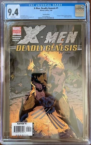 X-Men Deadly Genesis #1 CGC 9.4 2nd Print Variant Cover, KEY 1st app Vulcan 2005 - Picture 1 of 4