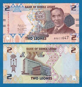 Sierra Leone 2 Leones P 35 2022 UNC - Picture 1 of 1