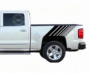 2 PCS Pickup Trunk Graphics Sticker Decal For Chevrolet Silverado Toyota Hilux - Picture 1 of 8