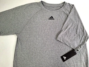 T-shirt Adidas Climalite manica corta uomo - grigio autentico 2 taglie disponibili - Foto 1 di 3