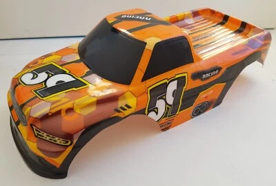 1/10 RC car/buggy/truck 190mm Truck Body Shell "59" Orange/Black - Image 1 of 2