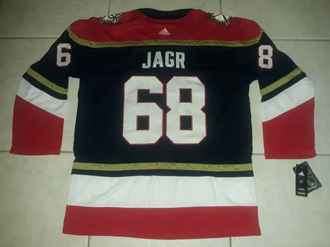 JAROMIR JAGR FLORIDA PANTHERS ADIDAS  THROWBACK JERSEY. SIZE LG. NWT Cover