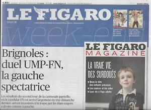 LE FIGARO n°21520 12/10/2013 Brignoles:duel UMP-FN_Belmondo_Retraites&pénibilité - Bild 1 von 3