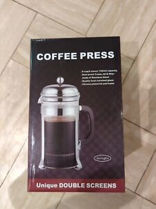 Coffee Press Sterling Pro  Stainless Steel 8 Cup New double screens