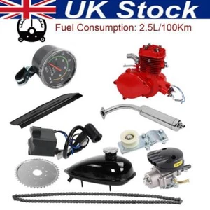 80CC 2 Stroke Bicycle Engine Kit Mountain Bike Motor Petrol Engine Motorised UK - Picture 1 of 18