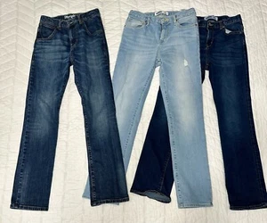 Boys Size 14 Jeans (Lot Of 3) Old Navy Wrangler - Picture 1 of 10