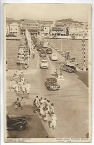 PUENTE PONTÓN QUEEN EMMA, LADO DE PUNDA~WILLEM, CURACAO, NETH. W INDIES - PM 1946 - Imagen 1 de 2