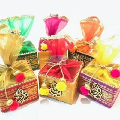 Mini cesta decorativa vacía joyería dulces caja de dulces devolución regalo boda favor Foto 1 de 2