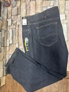 Lee Men's Extreme Motion Straight Jean Denim Bottoms Blue Night Owl New 50 X 29 - Picture 1 of 8