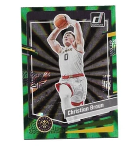 Christian Braun 2023-24 Panini Donruss Green Holo Laser #160 - Picture 1 of 1