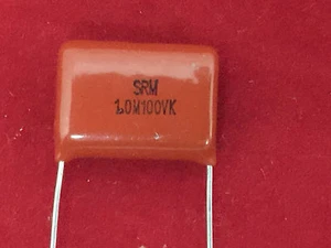 SRM 100V105K Epoxy Coated Matallized Polyester Non-Inductive Capacitors QTY: 10 - Picture 1 of 2