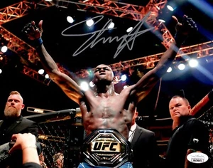 Israel Adesanya autographed signed 8x10 photo UFC Alex Pereiar JSA Style Bender - Picture 1 of 2