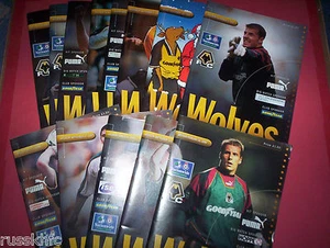1997-1998 WOLVES HOME PROGRAMMES - CHOOSE FROM LIST - Picture 1 of 1