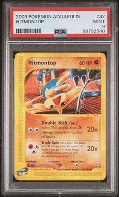 2003 Pokemon Aquapolis # 82 Hitmontop Non Holo PSA 9 Card MINT! Trusted Seller! - Image 1 of 2