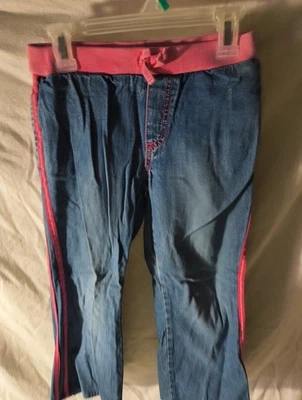 Pantalones de mezclilla elásticos con reflejos rosas talla 8 para niñas Children's Place Foto 1 de 4