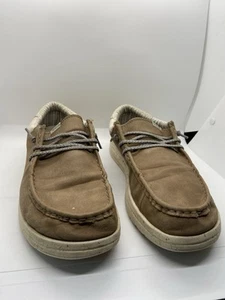 Tan HeyDudes Wally Canvas Wide Men’s Size 10 - Imagen 1 de 6