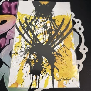 Künstler Kevin Eslinger signiert Wolverine X-Men Kunstdruck Comic Con 7x10,5 Splatter - Bild 1 von 3