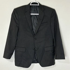 Blazer "Ralph" Ralph Lauren 100% Lana Hombre 40S Gris Rayas Traje Abrigo Chaqueta - Imagen 1 de 9