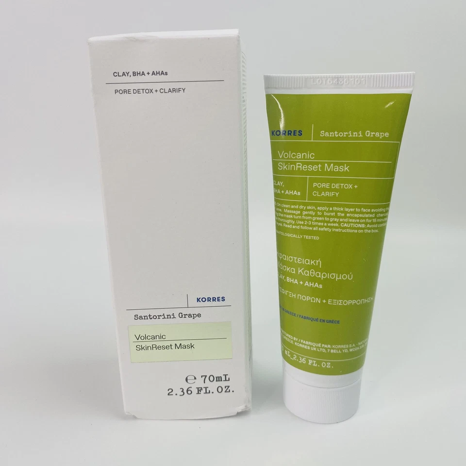 Korres Santorini Grape Poreless Volcanic SkinReset Mask 70 ml
