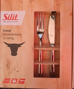 Silit Steakbesteck 12-tlg OVP 6 Personen, Messer und Gabel - Bild 1 von 2