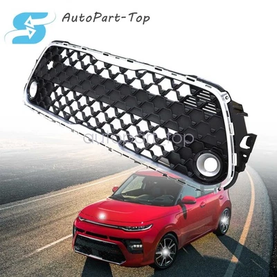 Front Bumper Lower Grille Silver Black 86530K0020 Fits Kia Soul 2020 2021 2022 - Image 1 of 4